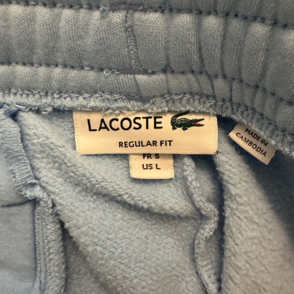 Lacoste Light Blue Sweat Shorts - Picture 4 of 4